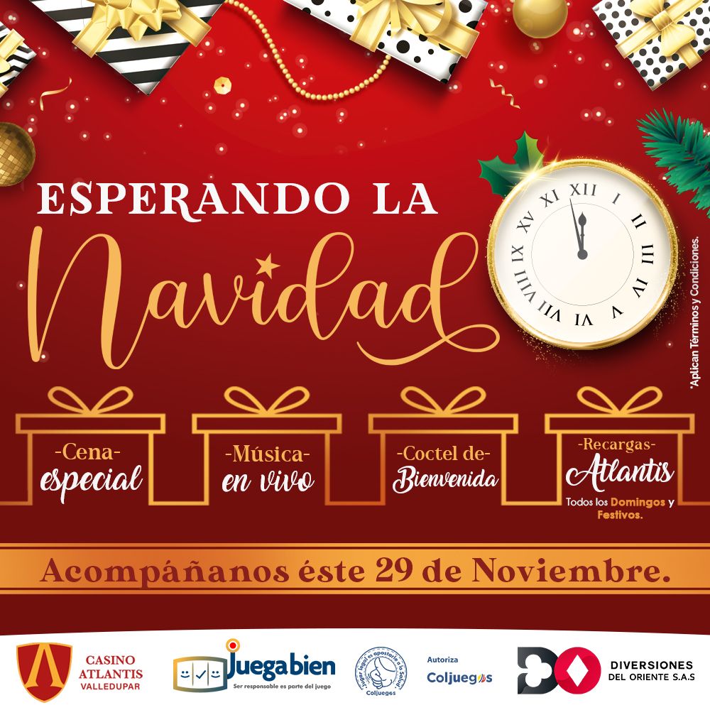 Fiesta de Navidad Casino Atlantis Cúcuta y Valledupar